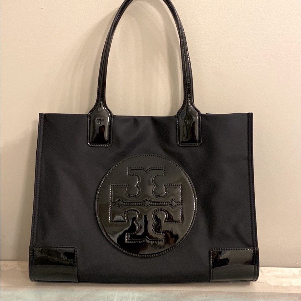 Tory Burch ELLA  PATENT SMALL TOTE BAG
